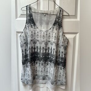 Calvin Klein M Women's Black and White Sleeveless Top